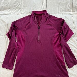 Patagonia Midweight Zip Neck Pullover Womens M Pink Baselayer Quarter Zip